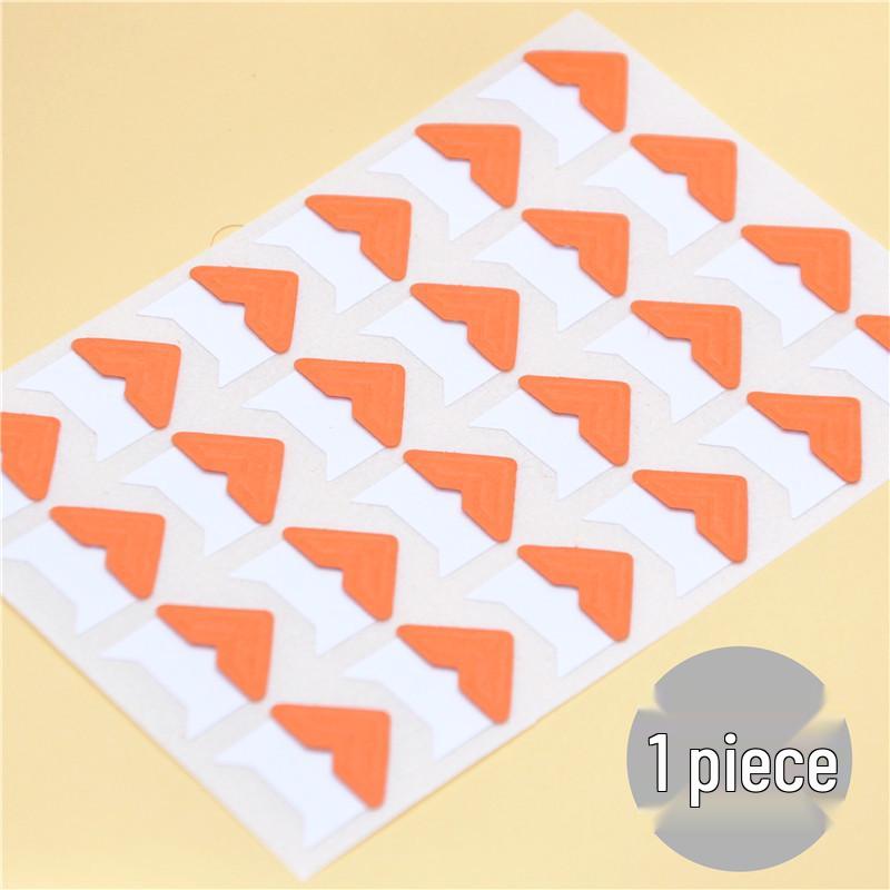 Korean Retro Kraft Paper Photo Corner Stickers, DIY Colorful Album Accessories for Baby Albums