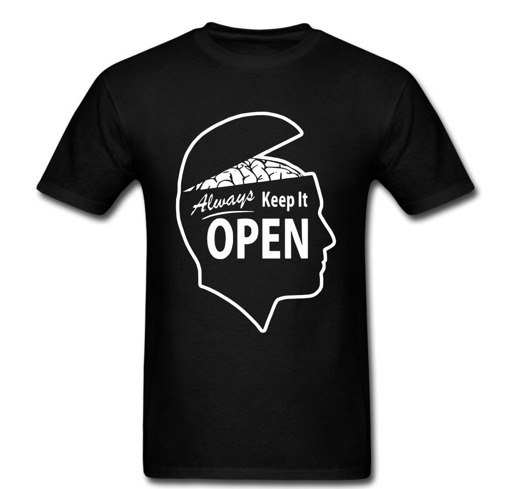 Always Keep it open Brain Free Thinker Freedom Anarchy Power T shirt tee Unisex S