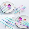 Fabulous 24PCS/SET Tableware Dinnerware Sets Gold Flatware Cutlery Fork Dessert Spoon Coffee Cutlery Dinner Wedding Decoration