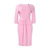 Women Elegant Office Commuting Half Sleeve High Waist Bodycon Large Size Midi Dress