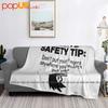 Jobsite Safety Tip Don'T Put Your Fingers Anywhere Cock Ultra-Soft Blanket Quilt Winter Sofa Cover Bed Covers