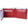 Portefeuille homme - AKZENT - Tasnim - Cuir véritable - Format horizontal compact - Rouge