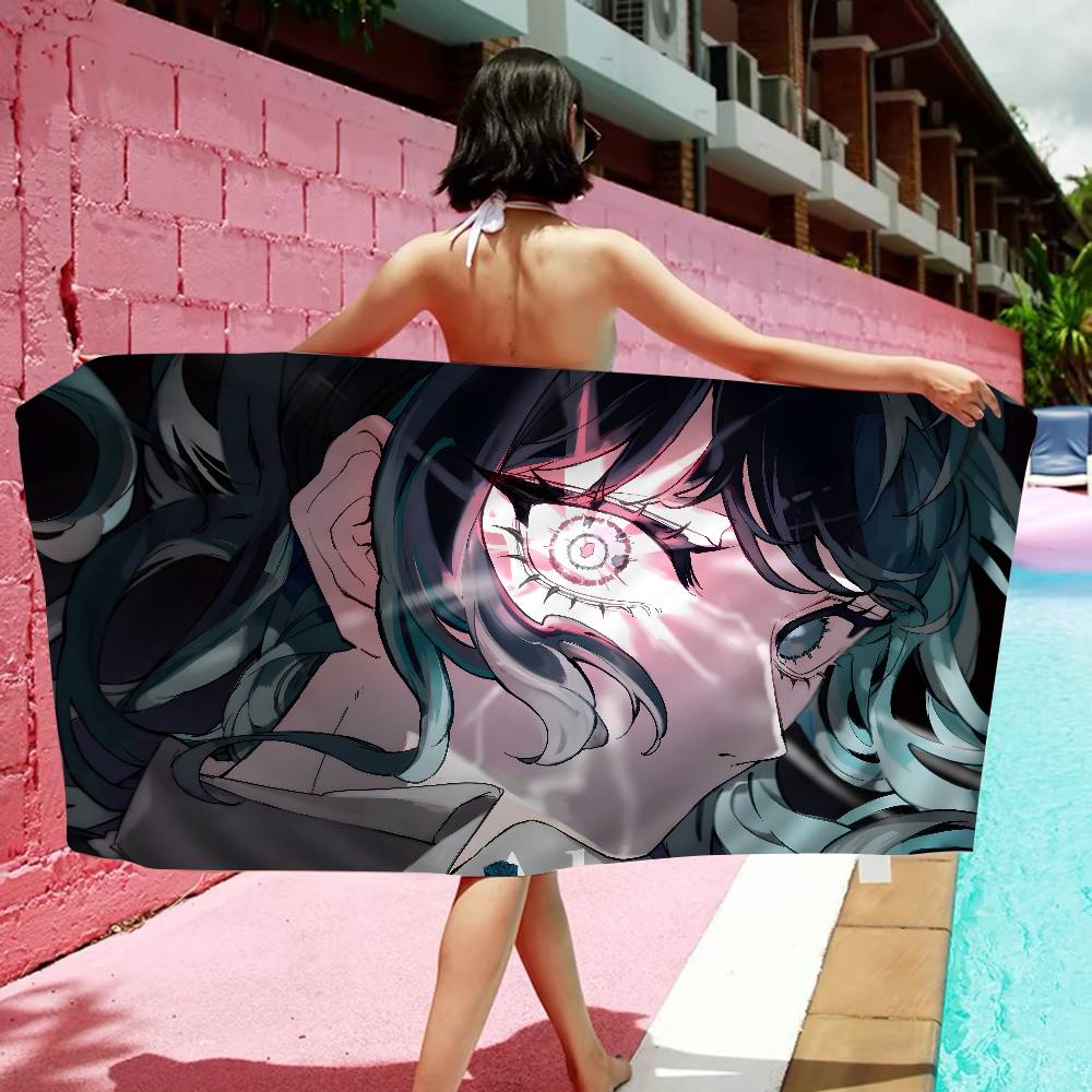 Singer Japaneses Ado Anime Beach Swimming Towel Soft Absorbent Washcloth Children's Gifts For Kids Travel Camping Gym