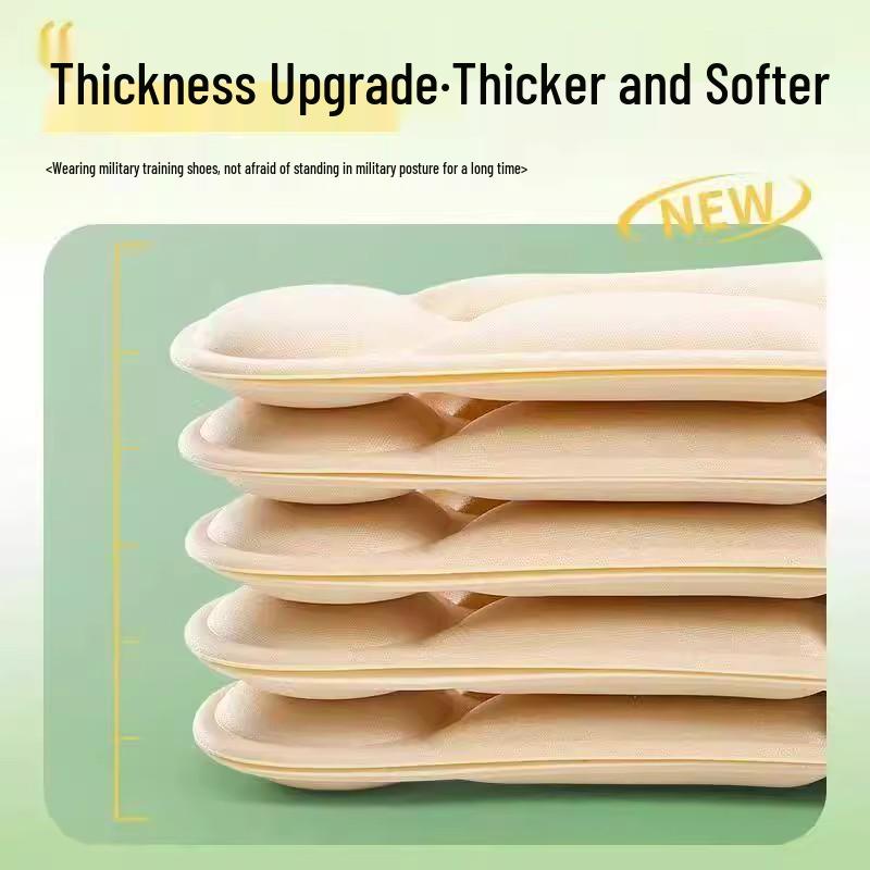 Military Training Soft Sole Insoles - Anti-Fatigue, Odor-Resistant, 5D Massage for Comfort & Support