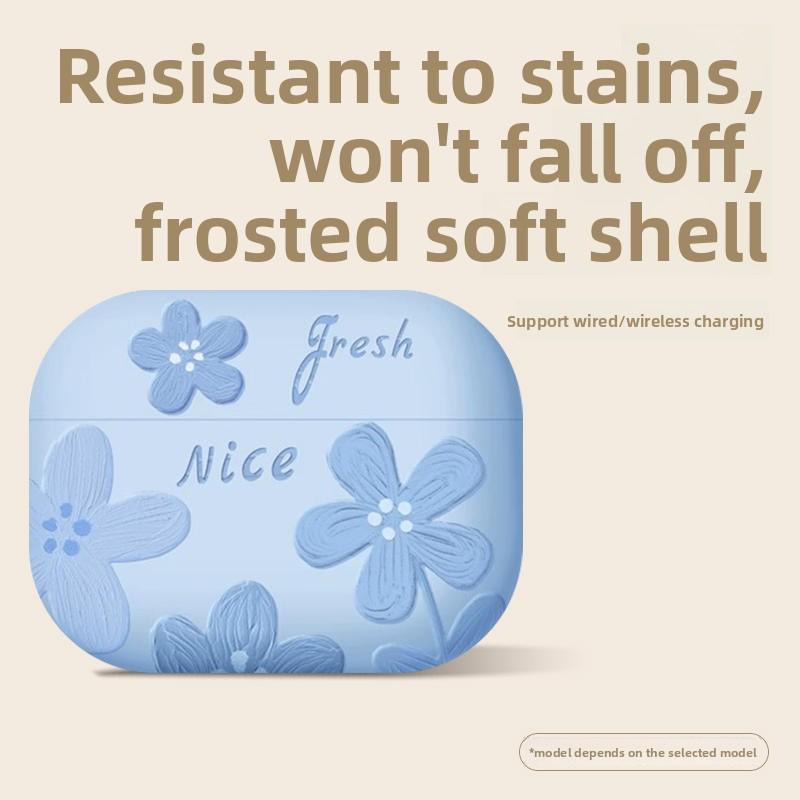 Applicable AirPods4 Protective Case Pro2 Apple 3rd Generation 4th Generation Earphone Case All-inclusive Wireless Bluetooth Earphone Case