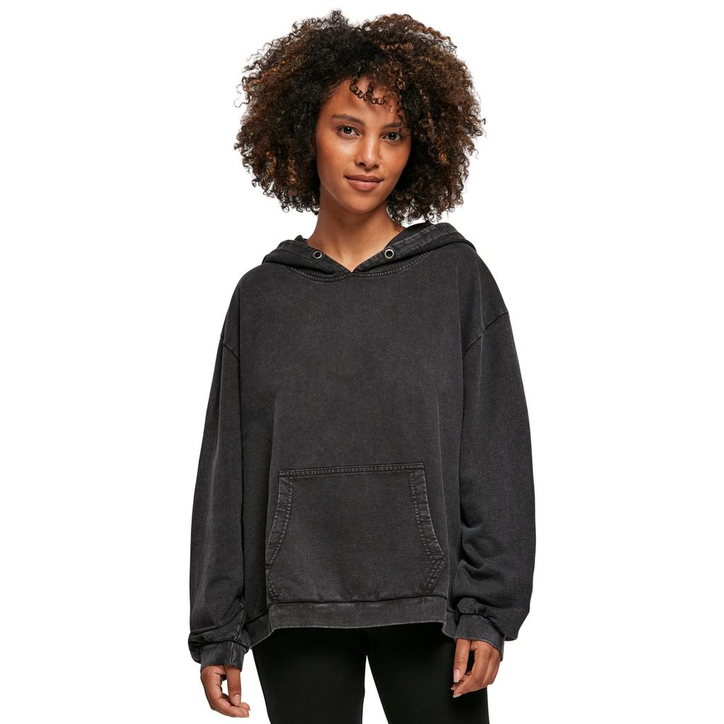 Bauen Sie Ihre Marke Damen/Damen Acid Wash Oversized Hoodie