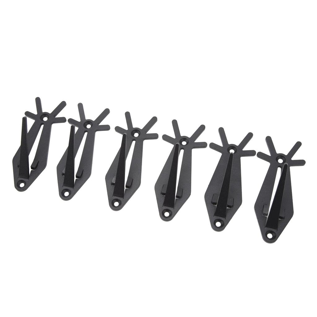 6 stücke Europäischen Berg Schädel Aufhänger Geweih Stil Schädel Wand Halterung Kleiderbügel Deer