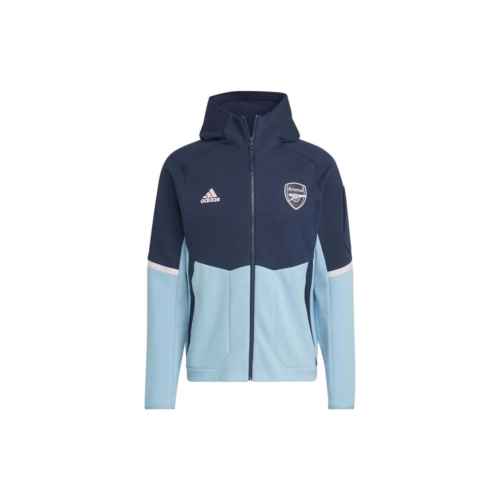 Adidas Loose Logo Print Zip-Up Hooded Long Sleeve Jacket Men Jacket Multicolor HF4030