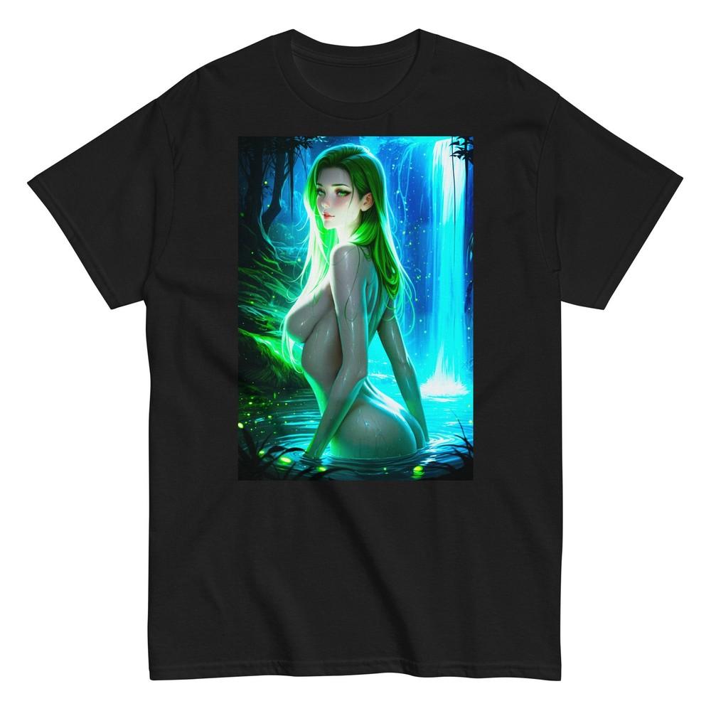 

Горячая Эччи Аниме Девушка Хентай Сексуальная Манга Вайфу Футболка с Коротким Рукавом Унисекс M