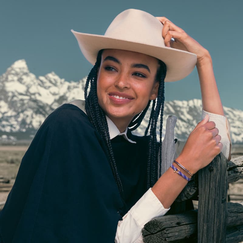 PIG & HEN (Women's) Frankie Bracelet - Royal Purple X Arctic Blue X Gold