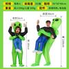 Alien Inflatable Costume for Halloween Easter Party, Funny Light-Up Inflatable Suit for Adults Kids