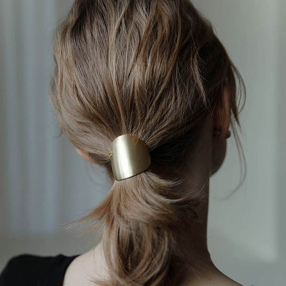 

Metal Round Ponytail Jp-22-050S Silver