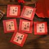 12pcs/set Calligraphy Red Pocket Chinese Style Lucky Money Bag Hong Bao  Spring Festival