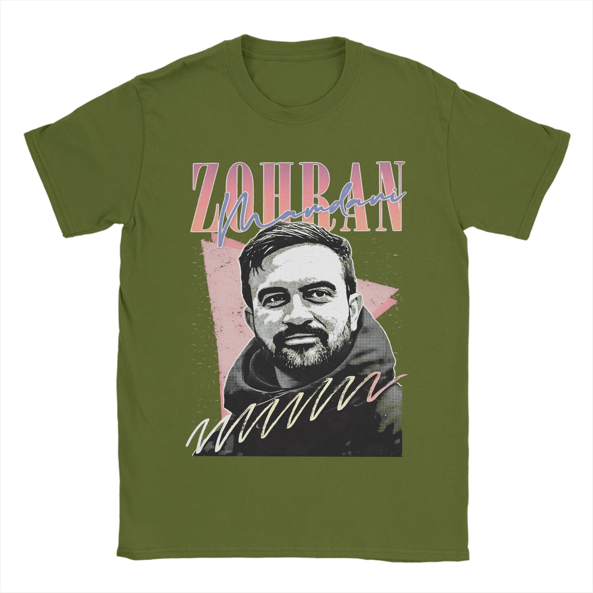 

Zohran Mamdani T-Shirt for Men Vintage Cotton Tees O Neck Short Sleeve T Shirt Plus Size Clothing 3XL