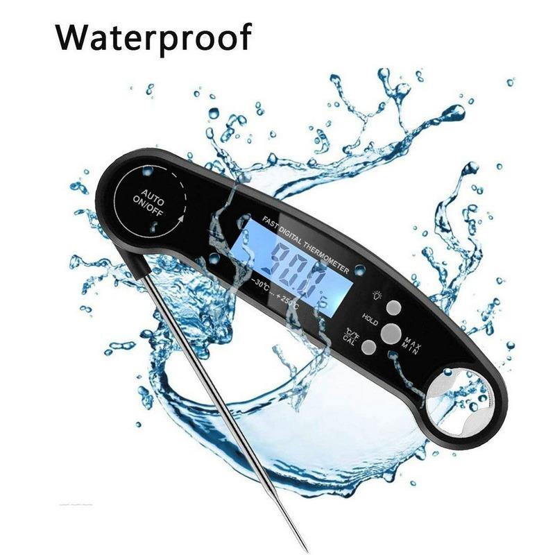 1PC thermometer, folding dust probe barbecue milk kitchen baked goods oil temperature barbecue food water thermometer