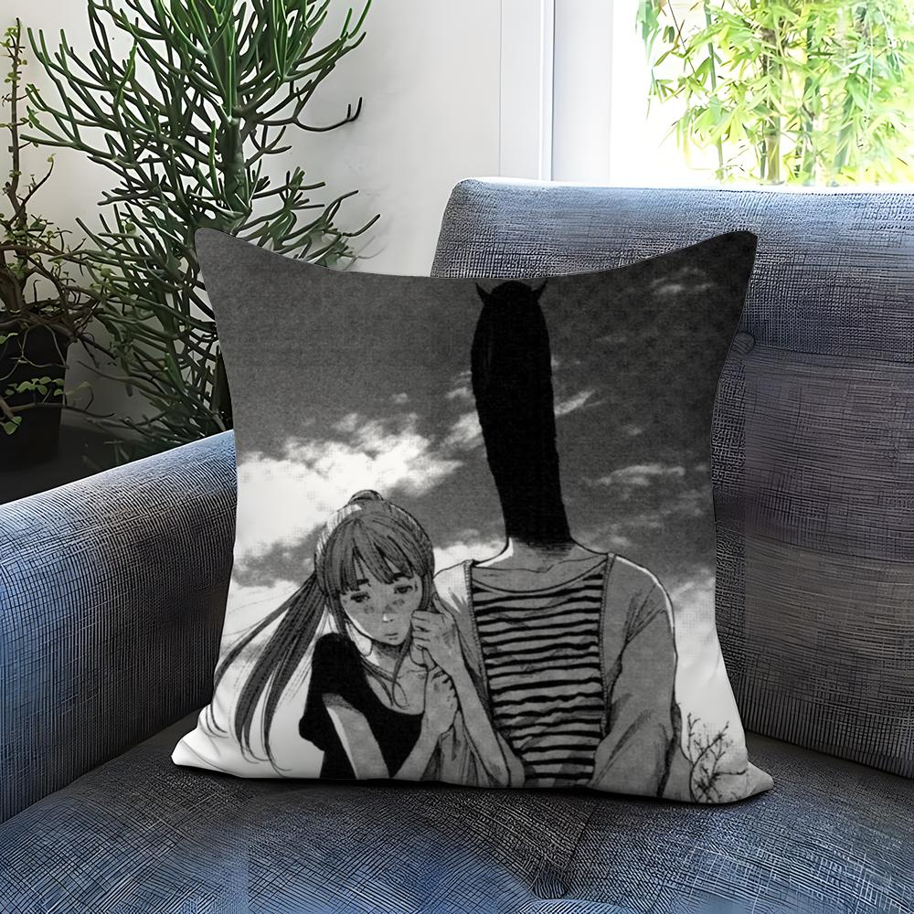 G-Goodnight P-Punpun Cushion Cover Comfortable Reversible Pillow Cover Ideal for Car Sofa Bedroom & Beyond