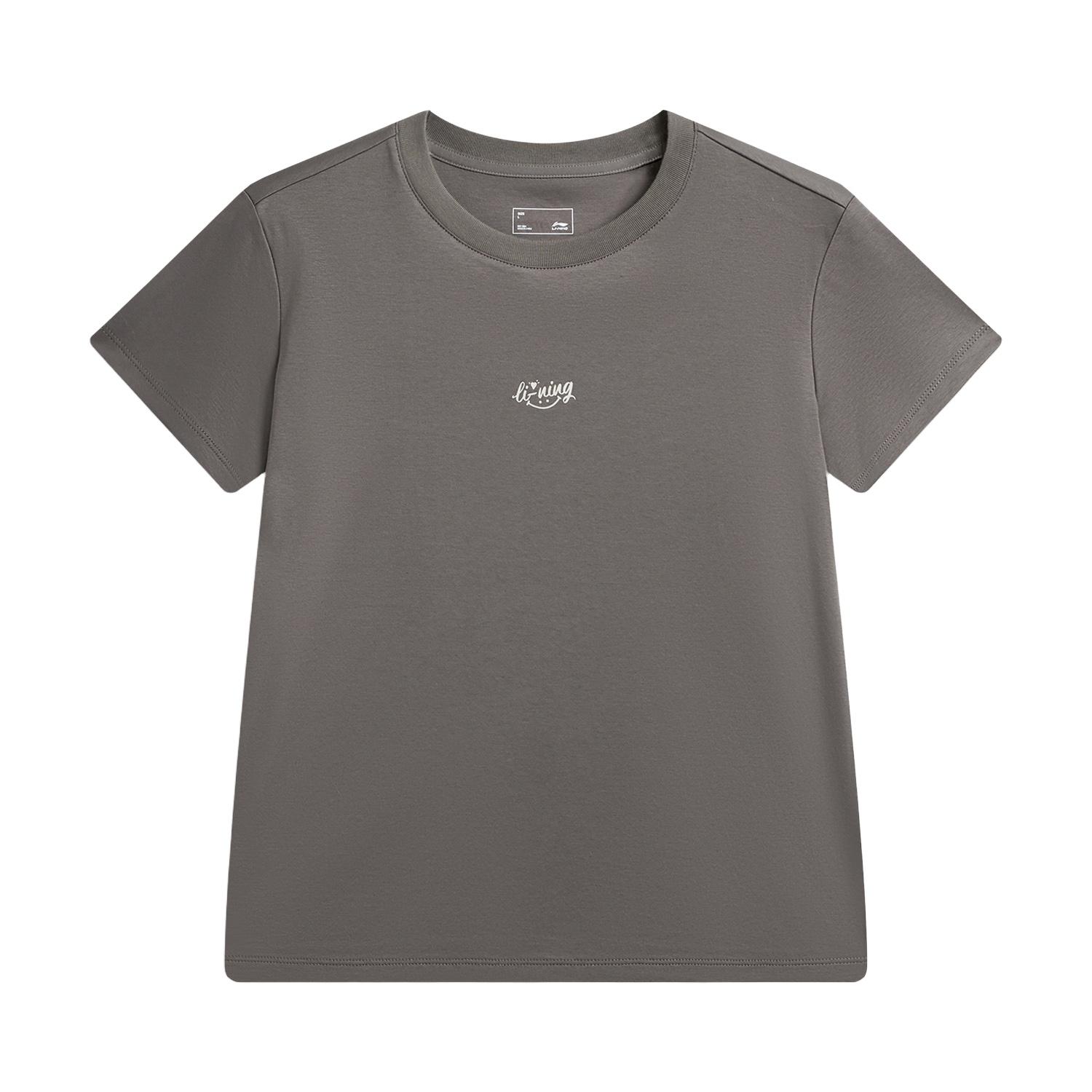 Li-Ning Quick-Drying Cool Round Neck T-Shirt Women tops ATSW360-3 XS