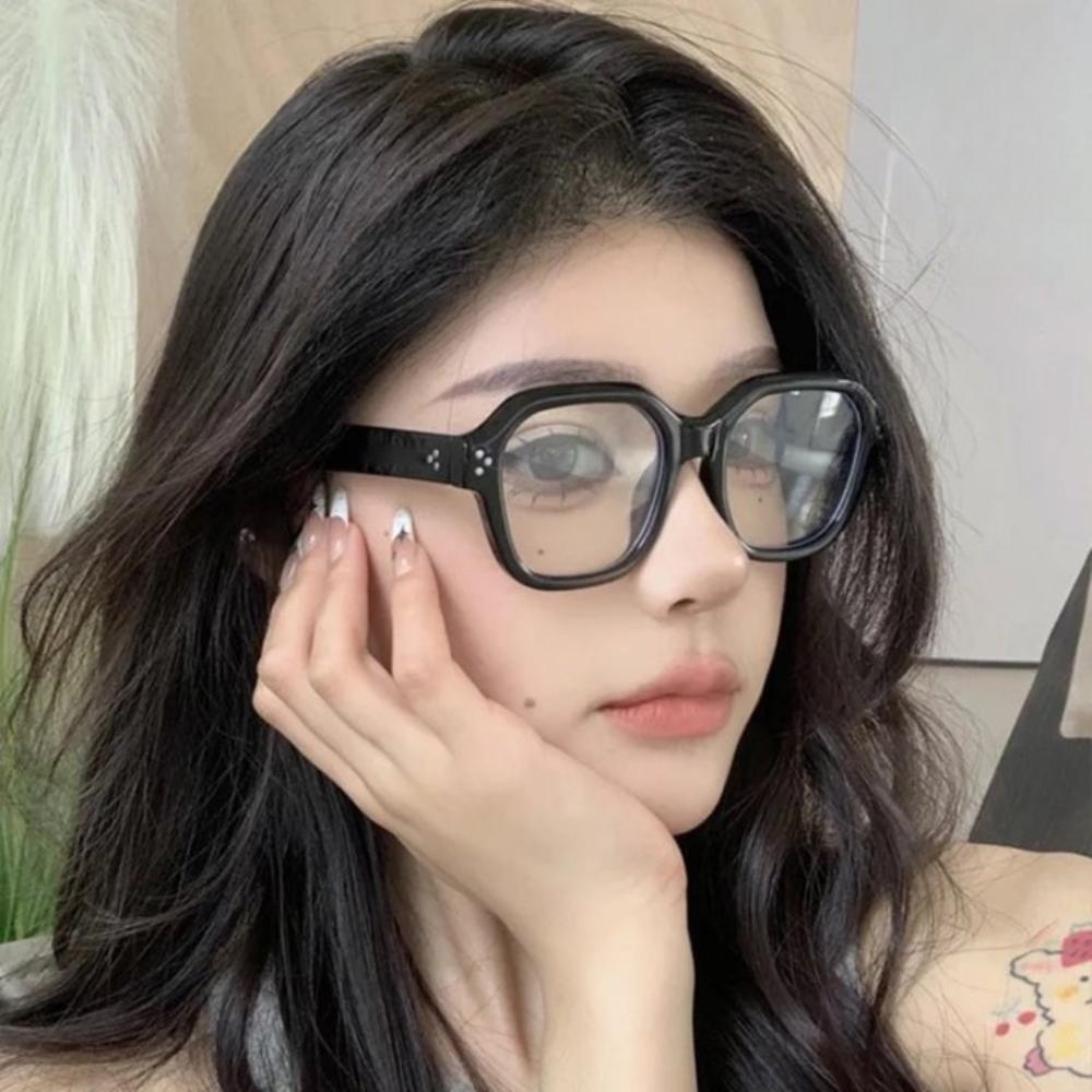 Square Shape Anti Blue-ray Glasses Retro Large Frame Eyewear Blue Light Blocking Glasses Women/Men