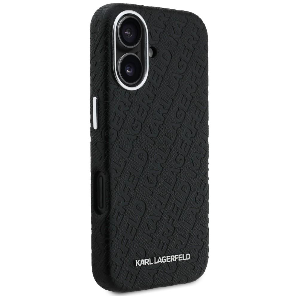 Karl Lagerfeld FW Stamped Karl MagSafe Case for iPhone 16 Black