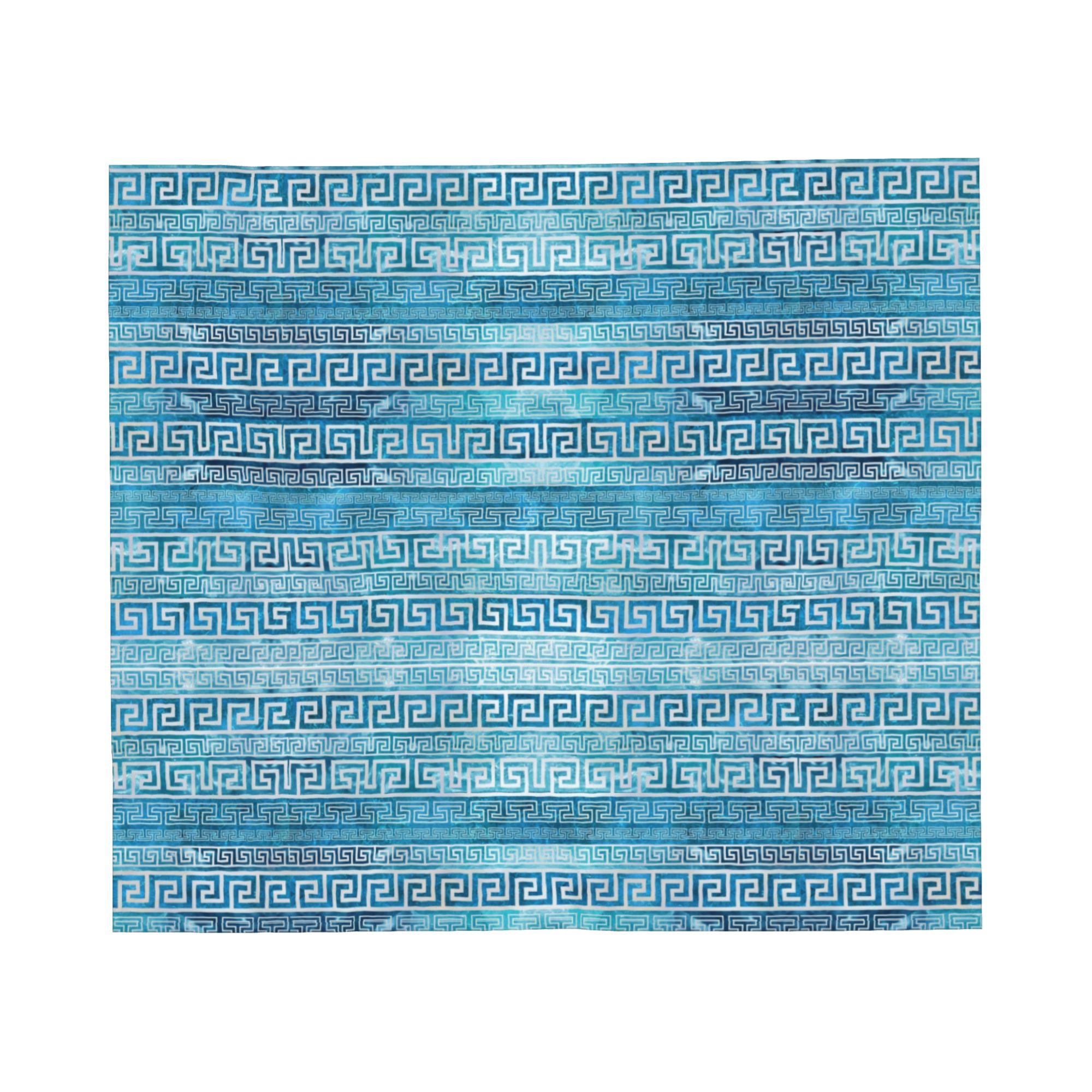Greek Meander Pattern Greek Key Ornament Blanket Flannel Multi-function Soft Throw Blanket for Home Couch Bedspreads 30x40in