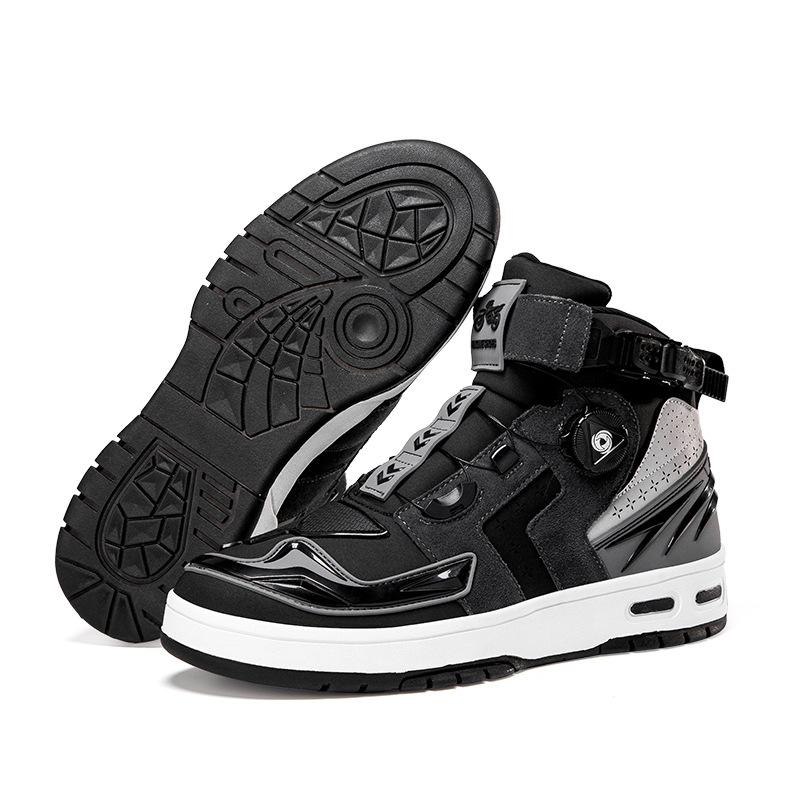 Motorcycle Shoes Motorcycle Riding Shoes Men's Knights Four Seasons Off-road Locomotive Boots Racing Short Boots Four Seasons Motorcycle Travel Equipm