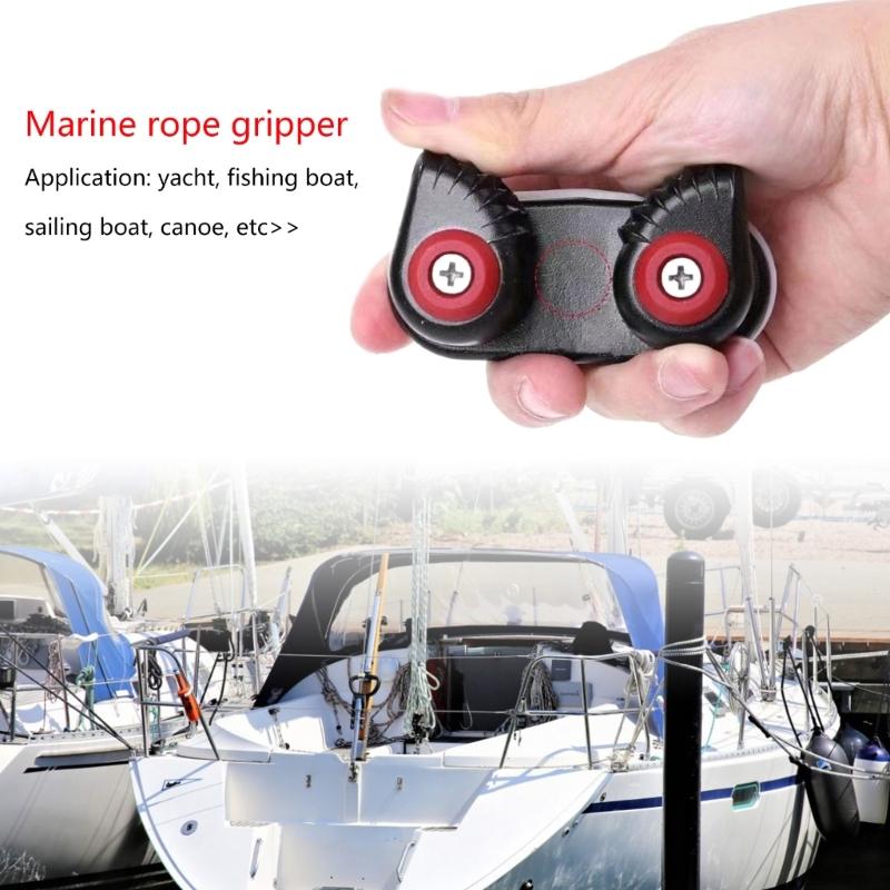 Aluminium Boat Fast Entry Cams Cleat With Leading Rings Bearing Rope Clamp Pilates Equipment Boat Cleats Kayak Marine