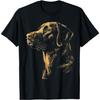 Labrador Retriever Dog Motif Pet Artwork Labrador Retriever T-Shirt(1)