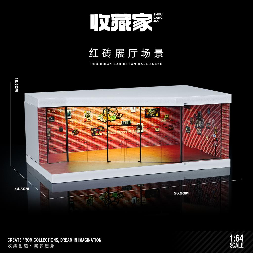 Collector 1/64 Garage Parking Lot Alloy Car Model Car Scene Storage Display Box Car Model Replica Collection Toys for Boys
