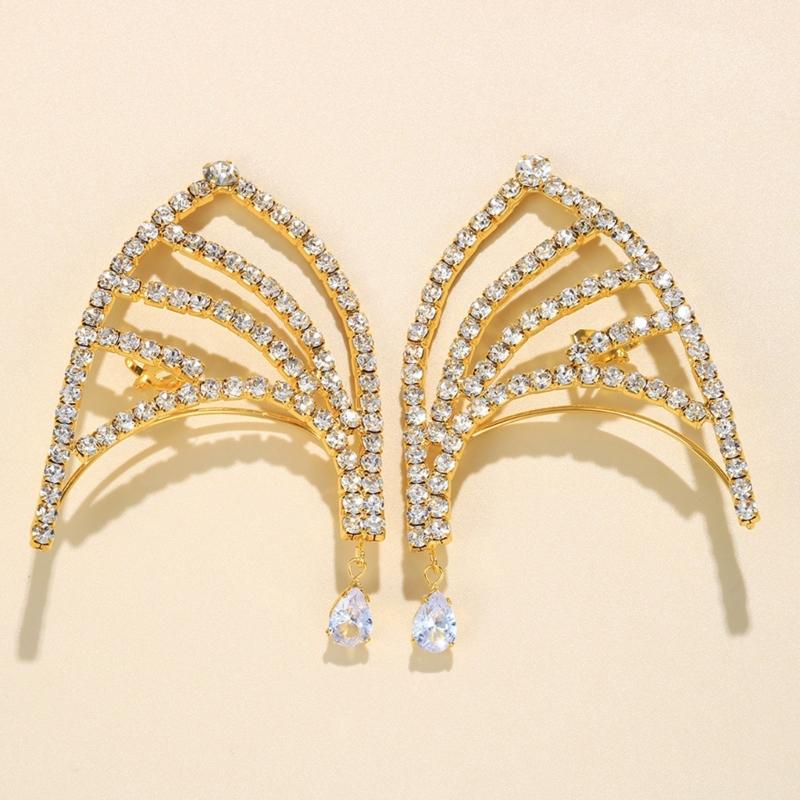 Fashionable Ear Cuff  Adornment No Piercing Ear Cuff Earrings Unique Shape Ear Rings Jewelry for Fashion Enthusiasts