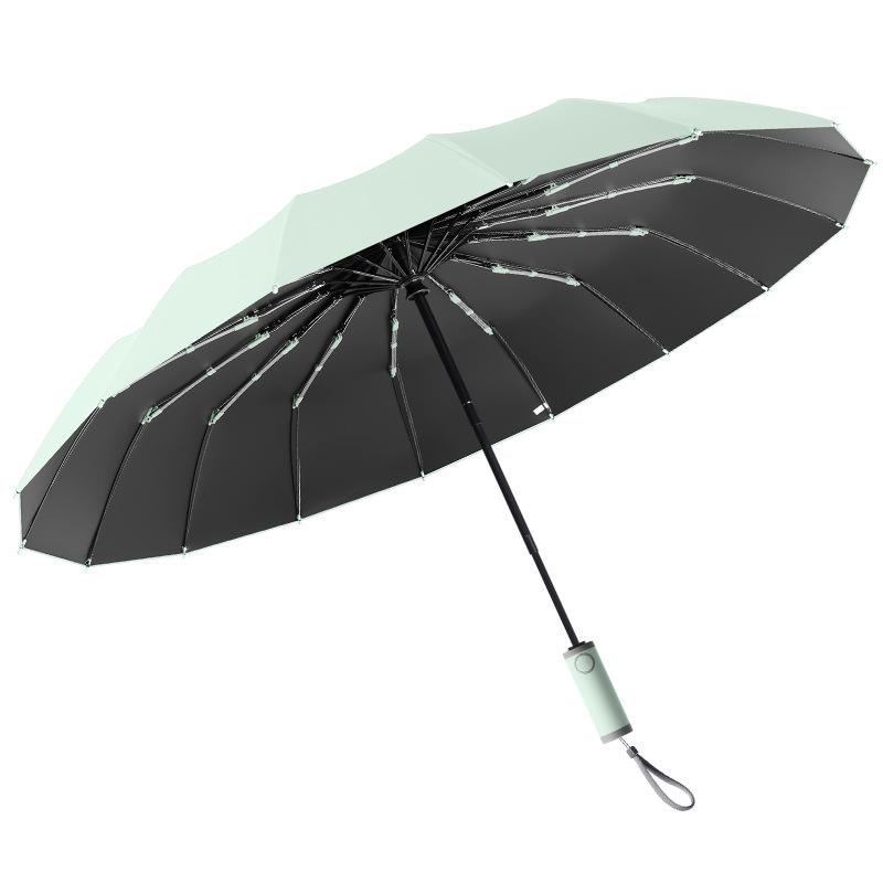 Dual-Use Extra-Large Folding Umbrella: Anti-UV, Rain or Shine, For Two