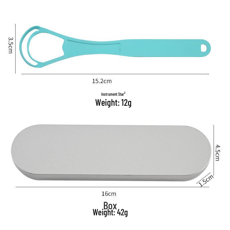 Zhou Stainless Steel Tongue Scraper & Cleaner - Reduce Bad Breath, Wash & Scrape Tongue.