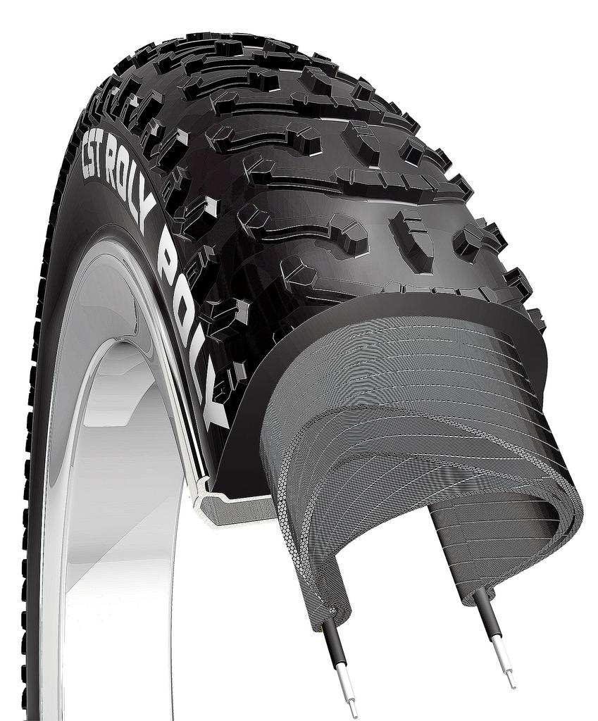 Tire 26X4.8 Cst Roly Poly Fat Bike Wire 122-559 60Tpi