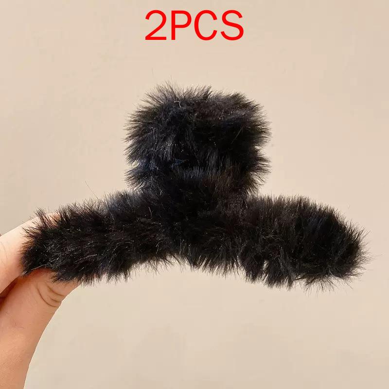 2 ΤΕΜ Premium Σετ Κεφαλών Νέο Γυναικείο Κλιπ Κλιπ Νύχι Μόδας Καφέ Μαύρο Ακρυλικό Μεγάλες Φουρκέτες Claw For Lady Clip Barrette Αξεσουάρ μαλλιών