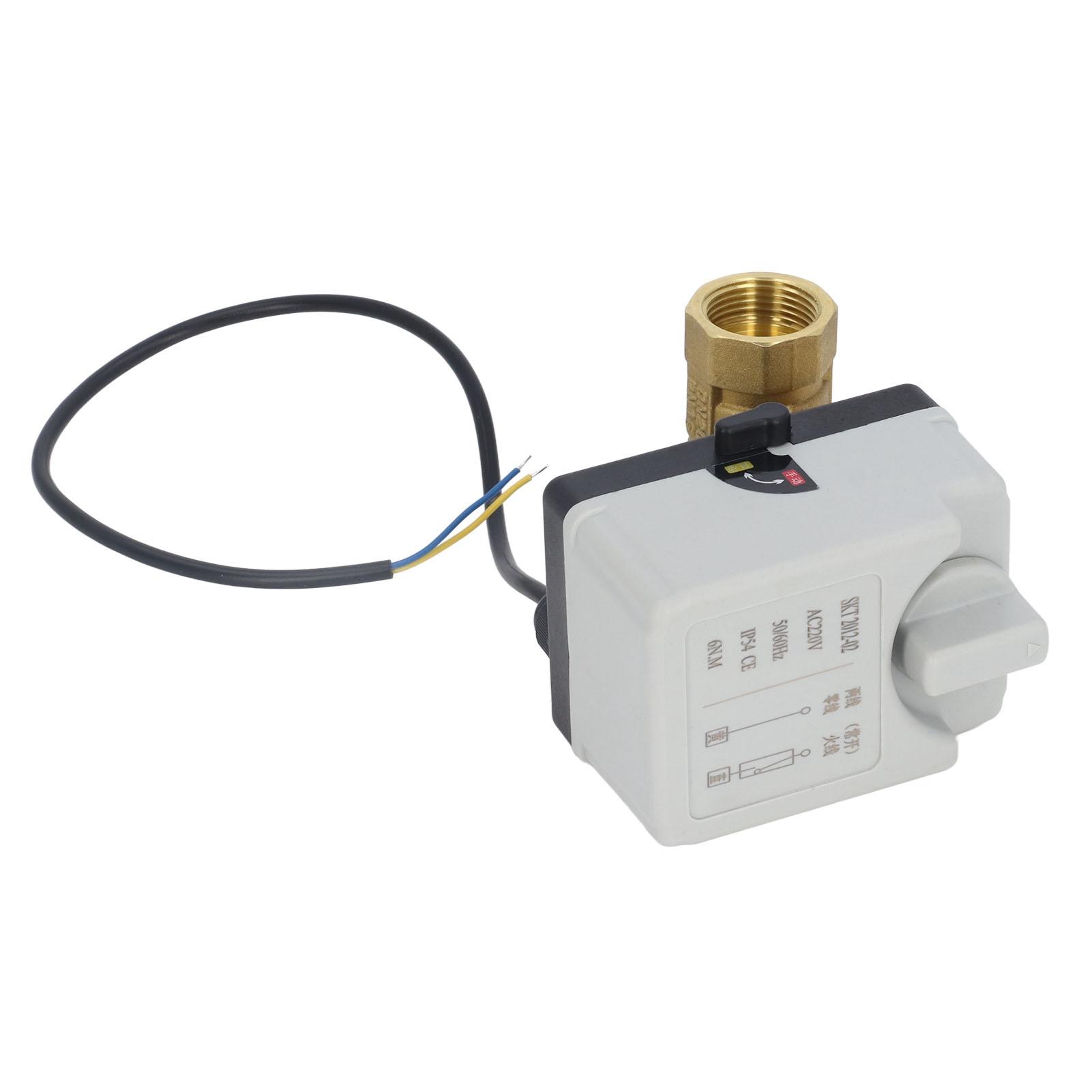 

Ball Valve Motorized 2 Wire 2 Way Automatic Manual Normally Open DN20 AC220V for Control