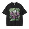 T-shirt Joker Hip Hop Vintage Lavata Film Vecchia Scuola Top Magliette T-shirt Oversize Manica Corta Felpe Unisex Cotone