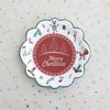 Christmas party party disposable plates, cupcakes, paper plates, dessert tables, decorative plates, tablecloths, tableware