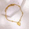 3D Heart Ankle Bracelets For Women girl Summer Beach Party Waterproof Stainless Steel Fashion Chain Anklet Jewelry Sexy AllMatch