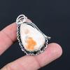 Natural Scolecite Gemstone Indian Jewelry 925 Sterling Silver Pendant For Women