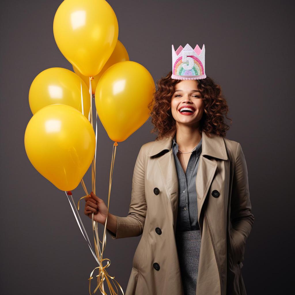 Auffällige Dekoration Filz Thema Geburtstagsparty Krone für Kinder und Erwachsene Geburtstagsparty Deko