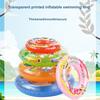 Swimming Ring Strong Buoyancy Good Sealing Cartoon Inflatable Toughness Water Entertainment Kid Colorful Swimming Circle Beach Supply