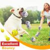 2Pcs Haustier Spielzeug Biss-beständig Zähne Schleifen Hund Spielzeug Bälle Interaktive Bunte Haustier Kauen Ball Haustier Liefert