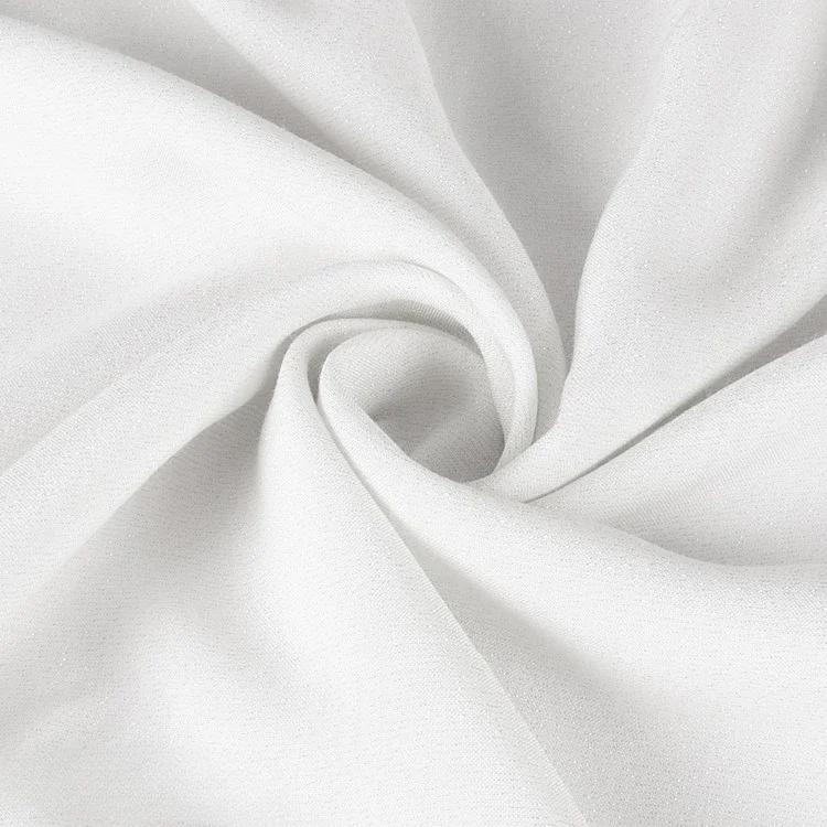 100x150cm Gypsophila Fabric Rayon Silver Bright Silk Light and Breathable for Skirt Dress Party Decoration Shiny Material