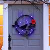 Creative Welcome Door Sign Home Wall Hanging Pendent Courtyards Front Porches Door Garlands Crow Rose Sign Ornaments