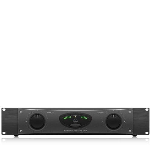 Behringer A800 Power Amplifier, Maximum 400W X 2 Output (4 Ohms), Linear Frequency Response, Speakon/Binding Post Terminals