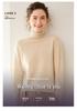 2025 Autumn/Winter Women's High Neck Cashmere Sweater Dress - Long Sleeve Knit Base Layer