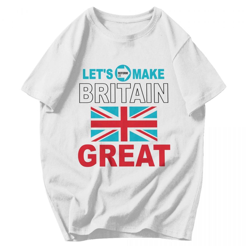 Men T Shirt Lets Make Britain GREAT Again UK Trending Pops Y2K Graphic Anime Unisex Clothes T Shirts