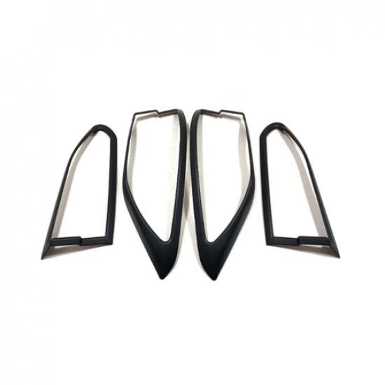 Black Rear Tail Light Lamp Frame Cover Trim For Toyota Corolla Cross