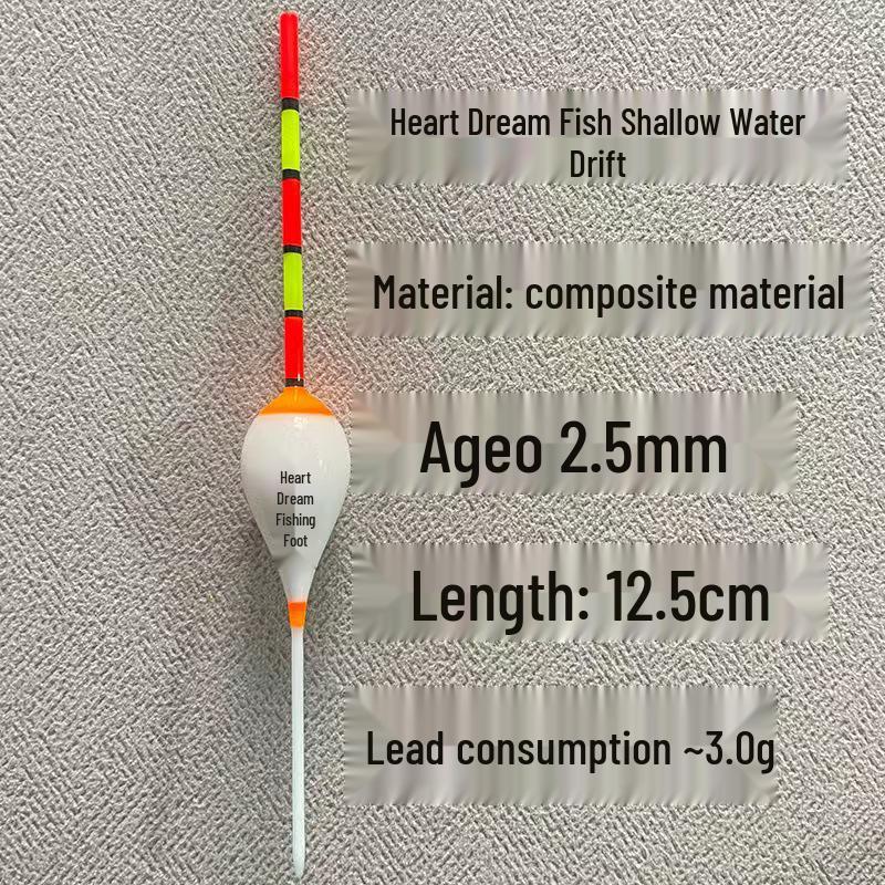 Flacher Wasserköder für Steinfische und Karauschen - Kurzer Winter-Schwimmer für Kleinfische.