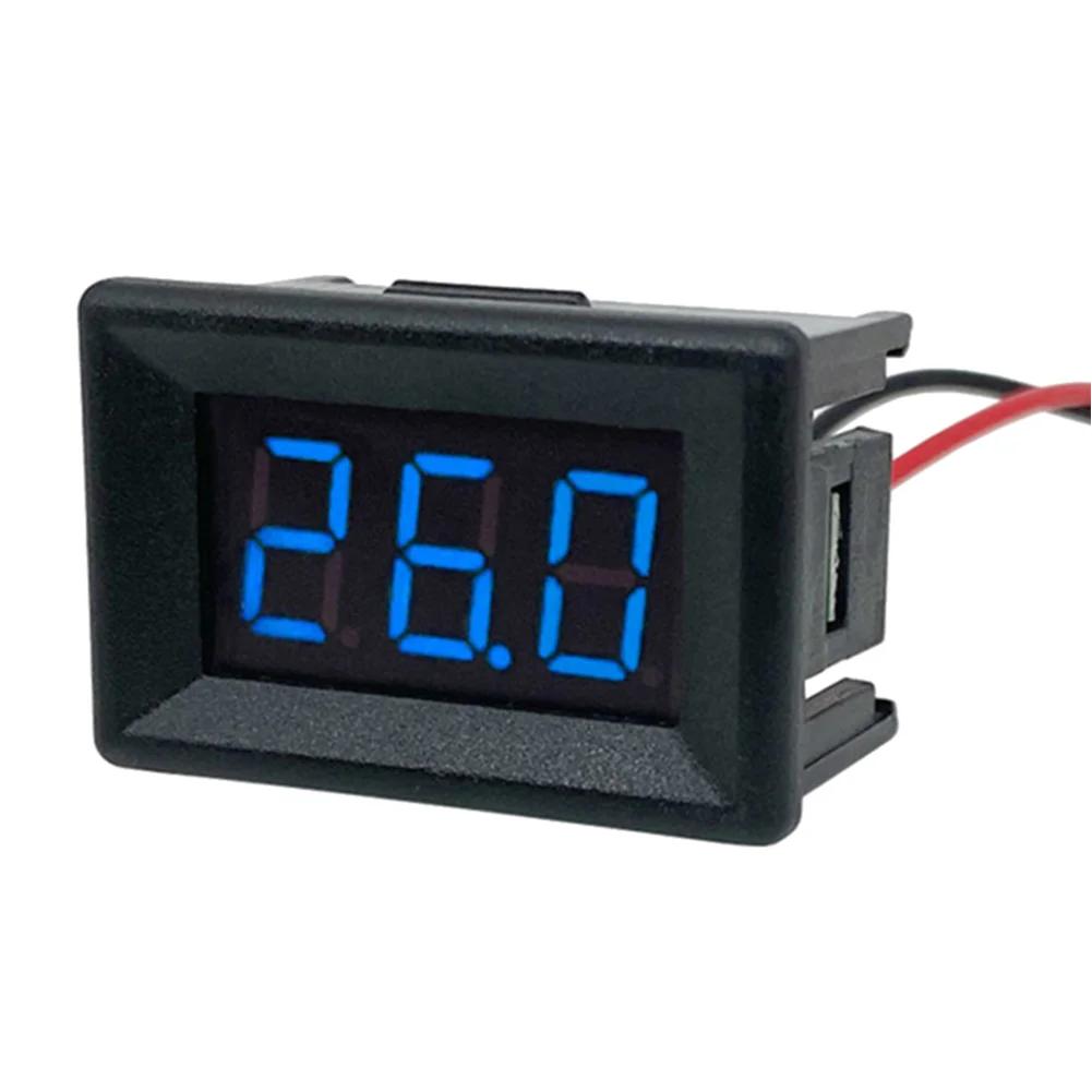 DC0-30V 0.36inch 2-Wire Digital LED Display Panel Voltmeter Tester LED Digital Voltmeter for Car Motor Vehicle Tools