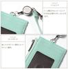 Blanc Pomme Reel Pass Case for Men and Small Mini Wallet with Reel Coin Small Coin Women, Wallet, Strap, Purse, Case, bp-7001 (Black)